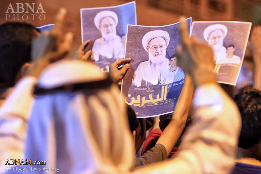 التقرير المصور/ البحرين تشهد تظاهرات واسعة عشية محاكمة آية الله الشيخ عيسى قاسم