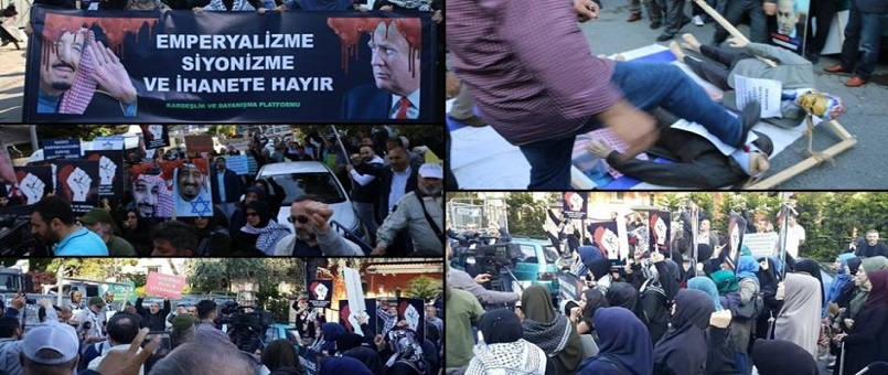 Trump’ın Suudi Arabistan Ziyareti İstanbul’da Protesto Edildi/ FOTO