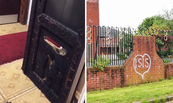 Arsonists fire mosque in Oldham in the wake of Manchester blast / Pics