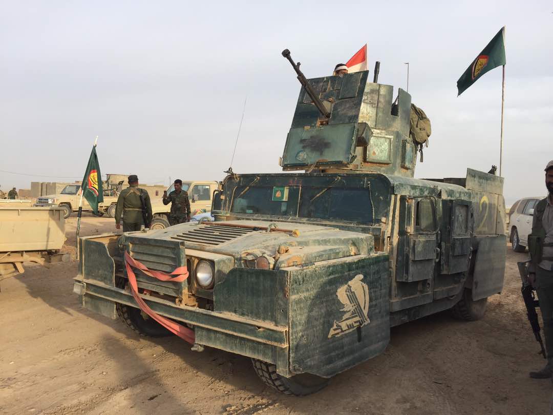 الحشد الشعبي يباشر بتحرير ما تبقى من مناطق غرب القيروان وسط انهار كبير لداعش