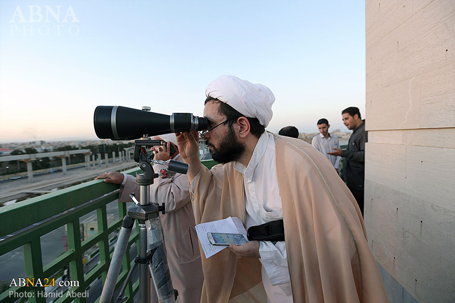 تقرير مصور/ تحري هلال رمضان المبارك في قم المقدسة