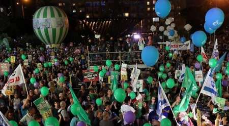 مقبوضہ فلسطین میں بسنے والوں کا صہیونی قبضے کے خلاف احتجاجی مظاہرہ