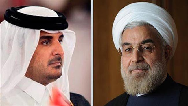 صدر روحانی کی امیر قطر سے ٹیلیفونی گفتگو، امن قائم رکھنے کے لیے خطی ممالک سے باہمی تعلقات ناگزیر