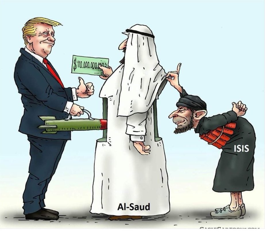 كاريكاتير/ المعني الحقيقي لتسليح "ترامب" للسعودية