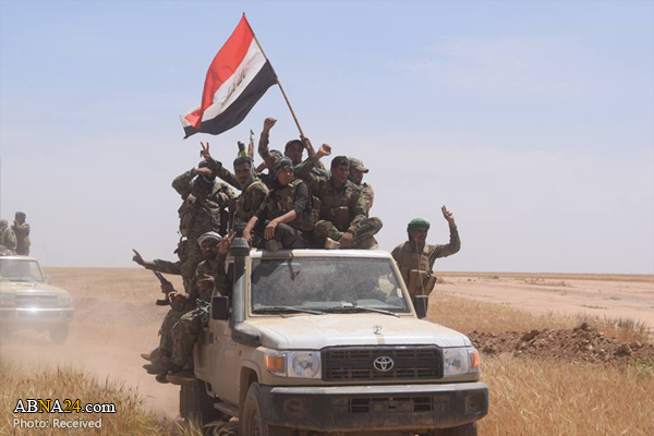 قوات الحشد الشعبي في الحدود العراقية - السورية لتطهيرها من داعش الوحشي+(صور)