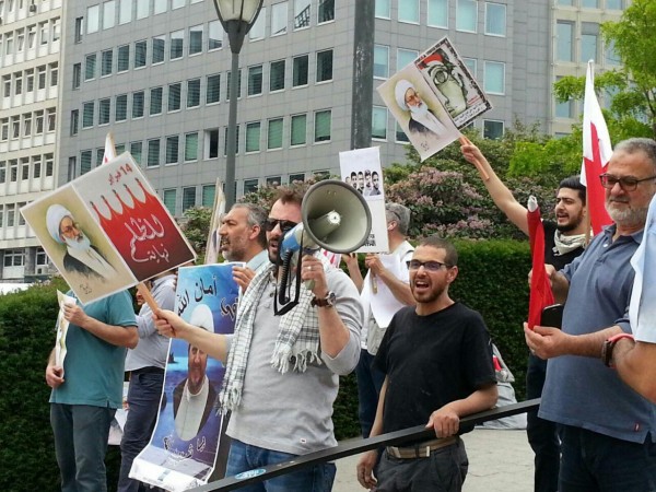 Protesters condemn Diraz massacre outside EU Headquarters in Brussels / Pics