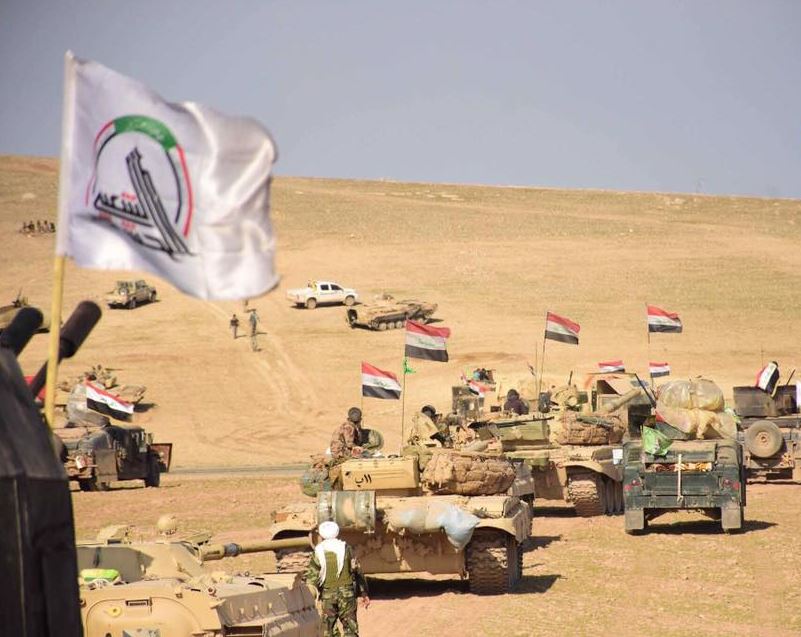 الحشد الشعبي يبني سواتر بين الحدود العراقية والسورية ويقتل عددا من الانتحاريين
