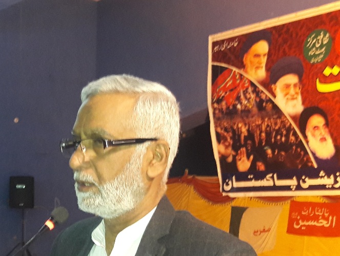 اصغریہ علم و عمل تحریک پاکستان کے چیئرمین کا امام خمینی کی برسی پر خطاب