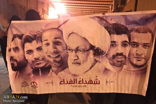 البحرين تشهد تظاهرات واسعة وفاءا للشهداء الفدائيين ودفاعا عن آية الله عيسى قاسم +(صور)
