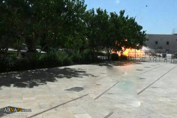 Photo of the moment suicide bomb explodes at Imam Khomeini's Mausoleum