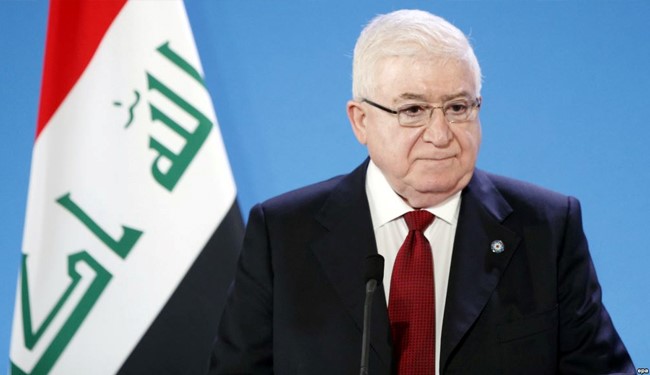 Iraqi president condemns terrorist attacks in Tehran