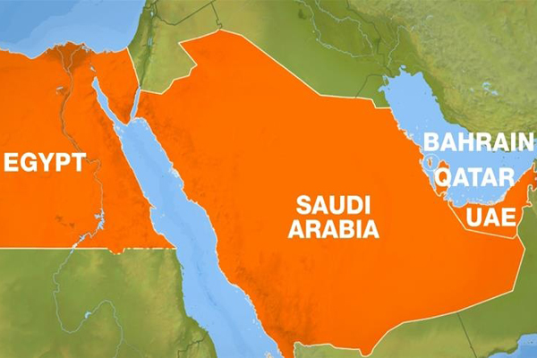 サウジアラビア、アラブ首長国連邦、エジプト、バーレーンが声明でカタールとの断交を強調