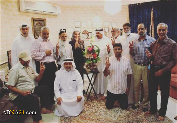 وفد من عوائل الشهداء يزور الناشطة ابتسام الصائغ ويثمّن دورها في توثيق انتهاكات النظام