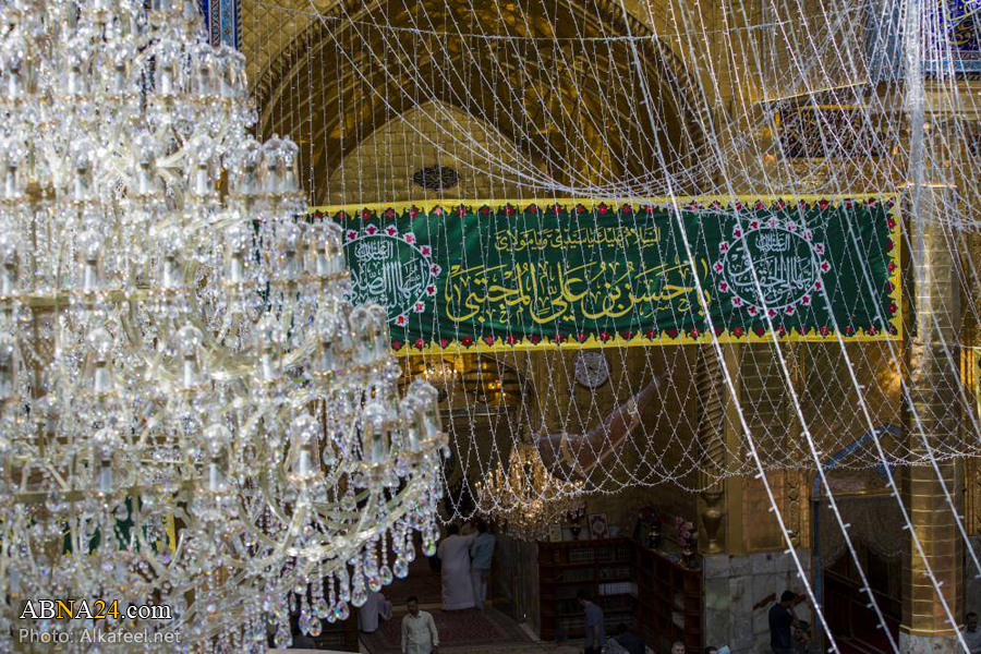 Sanctuaire de Hazrat Abbas (AS) à la veille de l'anniversaire de l'Imam Hassan (AS)