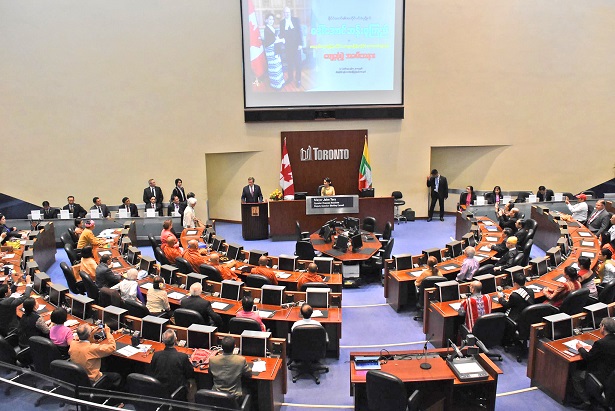 ၿငိမ္းခ်မ္းေရးပန္းတိုင္ေရာက္ရွိေအာင္ ႀကိဳးပမ္းမည္ဟု ေဒၚေအာင္ဆန္းစုၾကည္ေျပာ