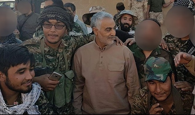 General Soleimani near Syrian-Iraqi Border