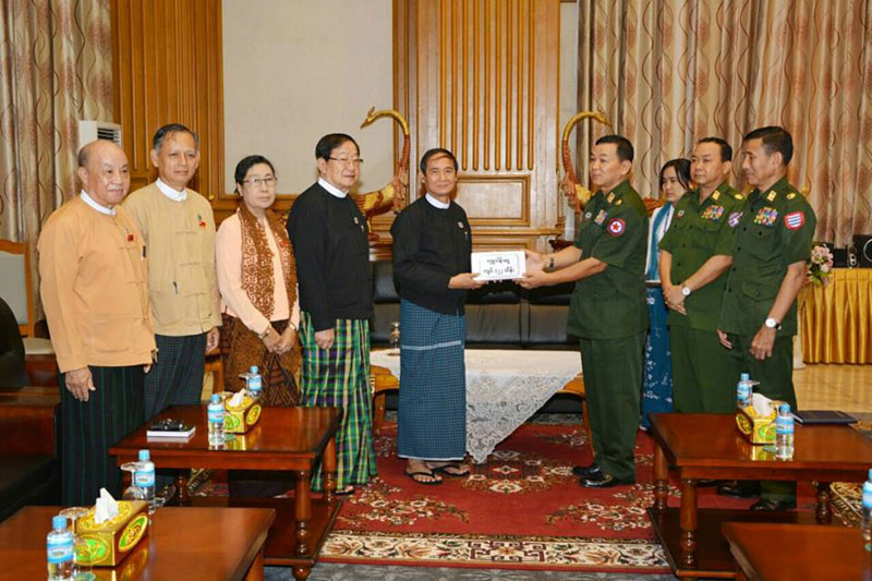 တပ္မေတာ္ေလယာဥ္ပ်က္က်မႈအတြက္ ျပည္သူ႔လႊတ္ေတာ္ဥကၠ႒ အပါအ၀င္ အလွဴရွင္မ်ား လွဴဒါန္း