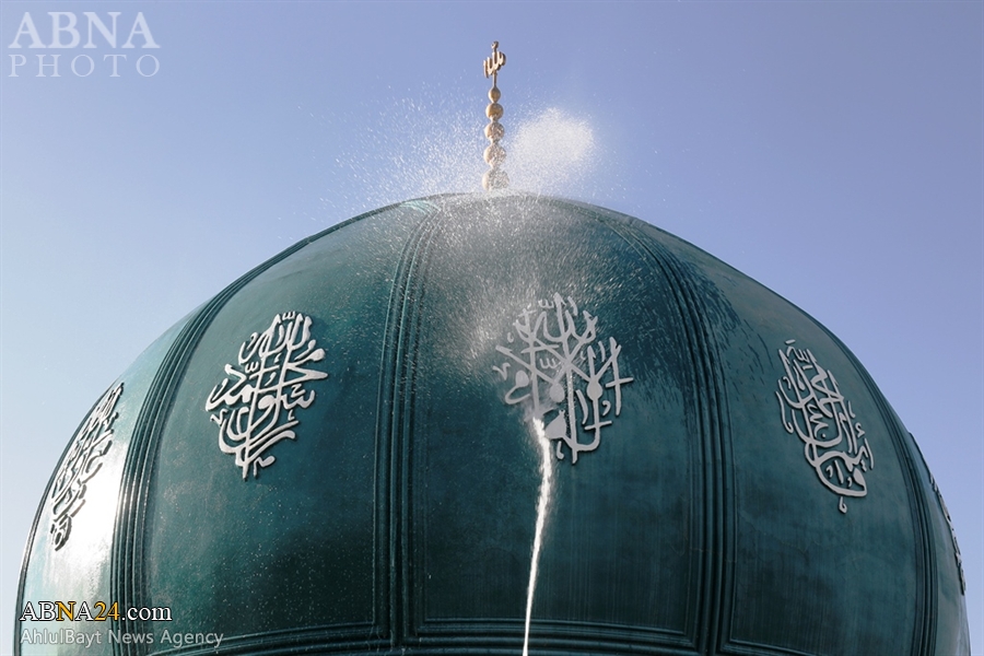 تقرير مصور/ غسل قبب مسجد "جمكران" المقدس بمناسبة الذكرى السنوية لبناءه