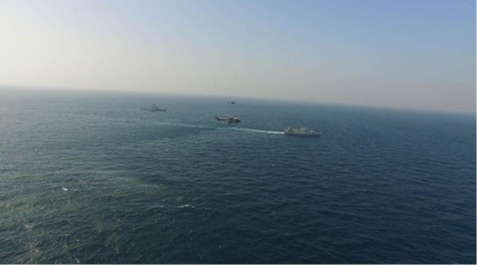 مانۆڕی سەربازی ئێران و چین لە خەلیجی فارس