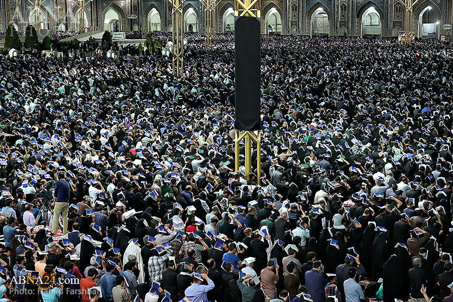 تقرير مصور/ احياء الليلة الثالثة والعشرين من شهر رمضان المبارك في حرم الامام الرضا (ع)