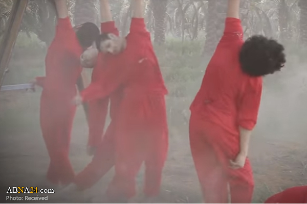 داعش الوحشي ينفذ جريمة جديدة بشعة ويعدم 8 شباب سوريين في دير الزور(صور16+)