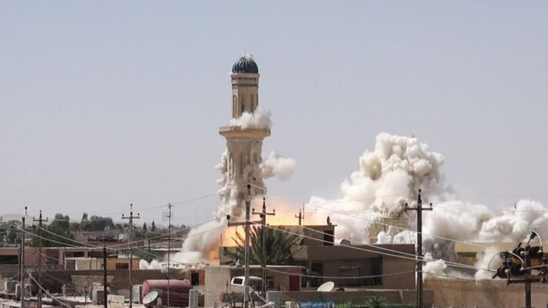  'Yan Ta'addan IS Sun Rusa Masallacin Al-Nouri Da Hasumiyar Mosul
