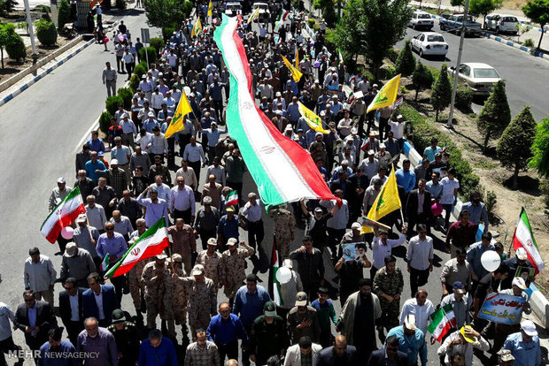 ایران میں عالمی یوم قدس، اسلامی اور انسانی جوش و جذبے کے تحت منایا گيا