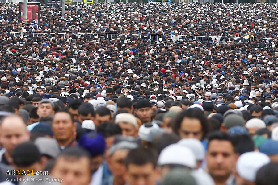 تقرير مصور/ مشاركة واسعة في إقامة صلاة عيد الفطر المبارك بالعاصمة الروسية