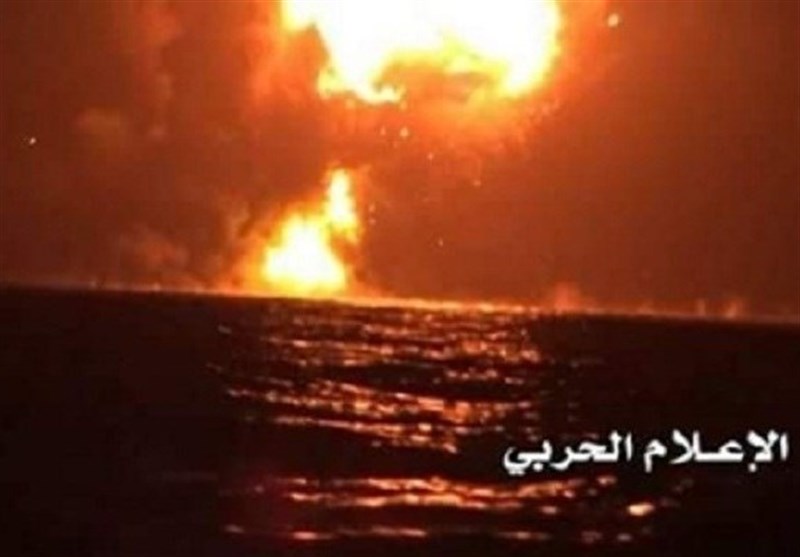 یمنی فورسز نے ایک اور سعودی جنگی کشتی تباہ کردی
