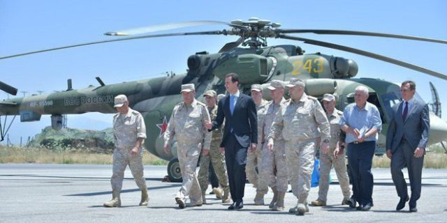 Syrian President inspects Hmeimim military airbase / Pics