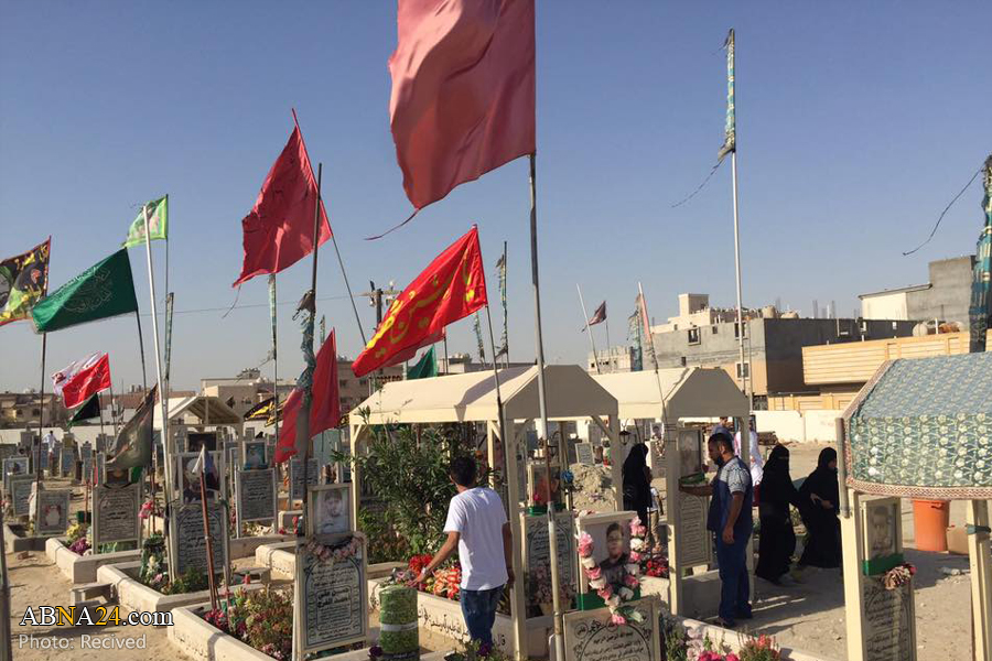 تقرير مصور/ الأهالي بالعوامية يزورون شهداءهم في عيد الفطر المبارك