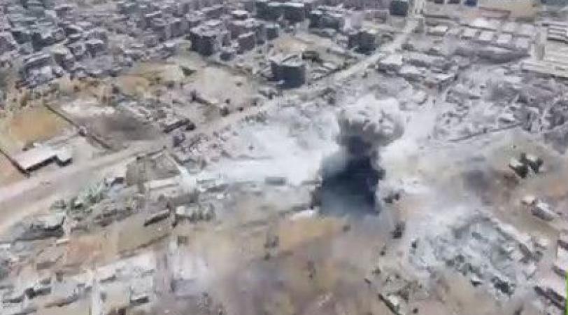 فيديو/ تصوير لقصف مواقع هيئة تحرير الشام في سوريا