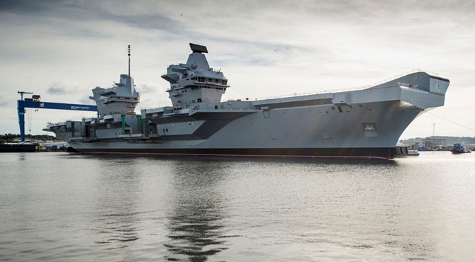 Russia calls Britain's new aircraft carrier 'onvenient target'