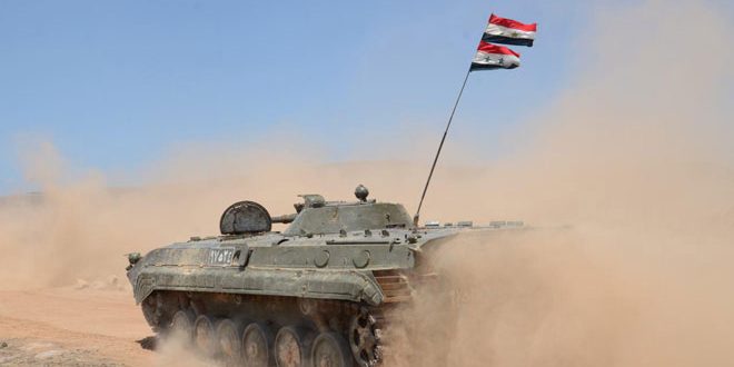 فيديو/  تقدم الجيش السوري  في الريف الغربي لمحافظة الرقة بعد معارك مع داعش