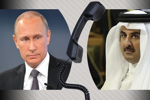 روسی صدر اور امیر قطر کے درمیان ٹیلیفونک گفتگو