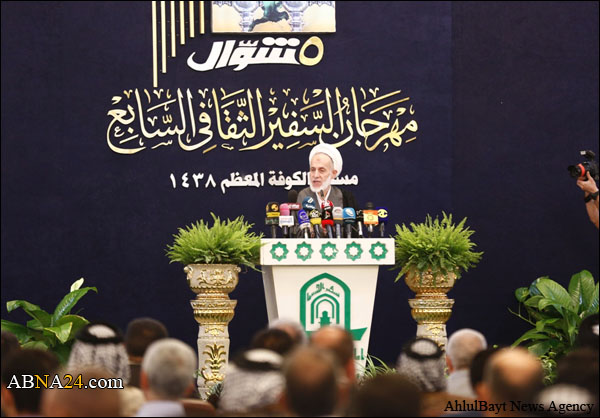 انطلاق فعاليات مهرجان السفير الثقافي السابع في مسجد الكوفة المعظم + (صور)
