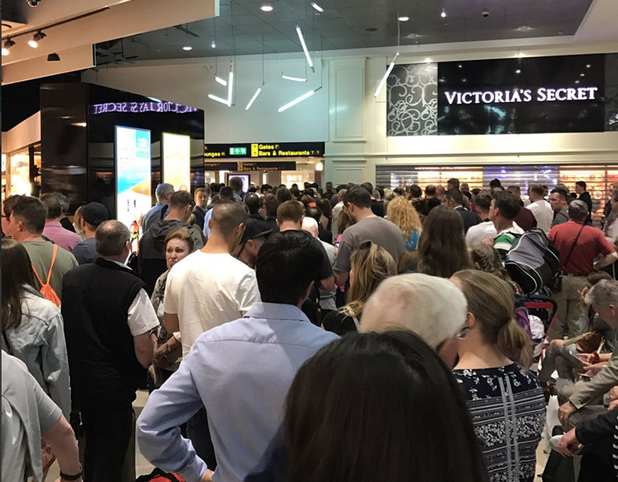 Manchester Airport evacuated over suspicious package / Pics