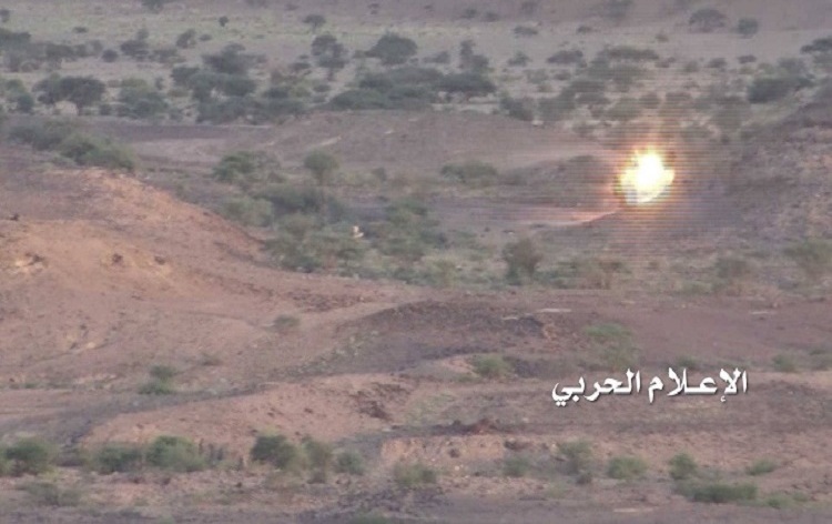 Armored vehicle of Saudi forces destroyed and Its crew killed in Jouf