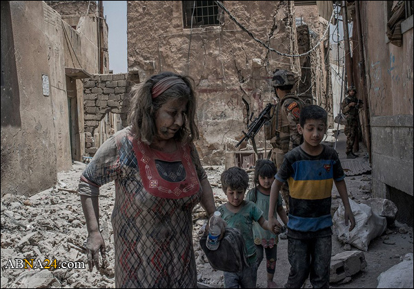 صور مروعة ومؤلمة لنساء وأطفال الموصل