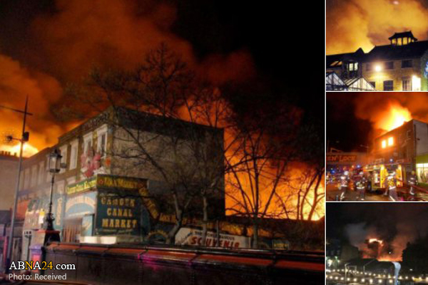 Pusat Pelancongan Popular London, Camden Market Terbakar