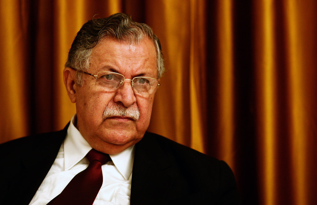 Iraq's former president Talabani arrives in Iran