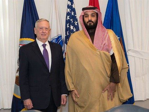 "محمد بن سلمان" يهنئ أميركا بدلا من العراق بالنصر في الموصل!!