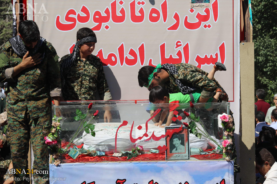 تصویری رپورٹ: ایران کے مختلف شہروں میں دفاع مقدس کے شہیدوں کی تشییع جنازہ