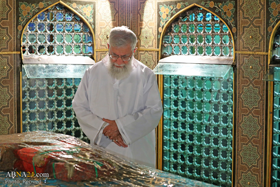 Photos: Imam Khamenei attends Dust Clearing ceremony at Imam Reza's shrine