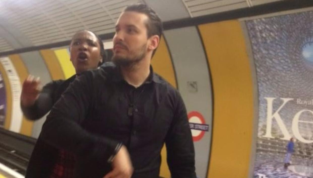 Muslim woman's hijab pulled off by a man in London