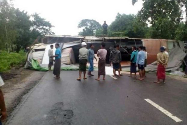ရန္ကုန္-မႏၱေလး ကားလမ္းတြင္ ၁၈ ဘီးယာဥ္ တိမ္းေမွာက္
