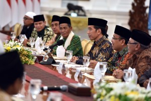 Bertemu Ulama Kalbar, Presiden Jokowi Ajak Sinergi dan Kerja Sama dengan Pemerintah