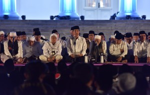 Hadiri Zikir Kebangsaan, Presiden Jokowi Doakan Para Pejuang dan Pendiri Bangsa