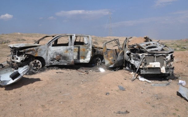 طيران الجيش العراقي يدمر رتلا لداعش قرب الحويجة