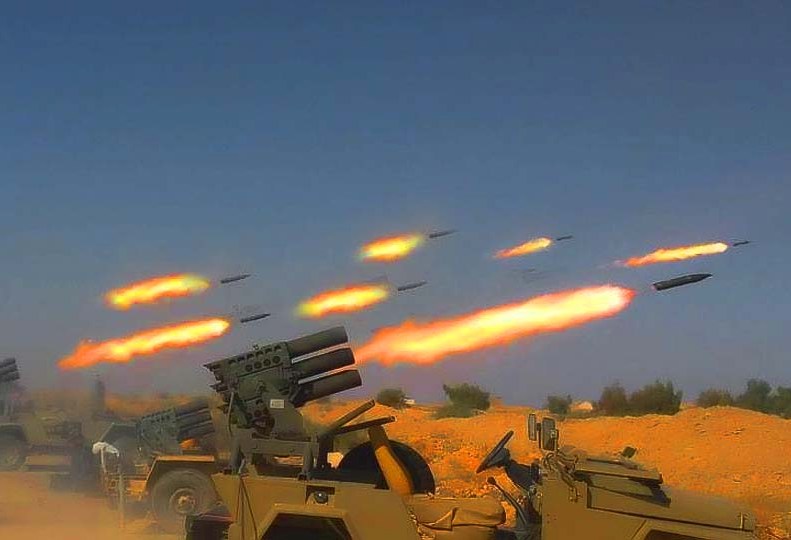 ‏"الحشد الشعبي" يدمر عجلتين لداعش ويقتل من فيها بقصف صاروخي غرب صحراء نينوى